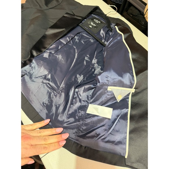 J.Crew Collection Tuxedo Blazer Black Wool Tollegno Womens 8 Career BM564 - Picture 6 of 9